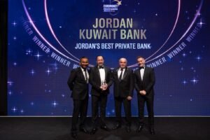 البنك الأردني الكويتي يحصد جائزة “أفضل بنك للخدمات المصرفية الخاصة في الأردن” للمرة الرابعة على التوالي
