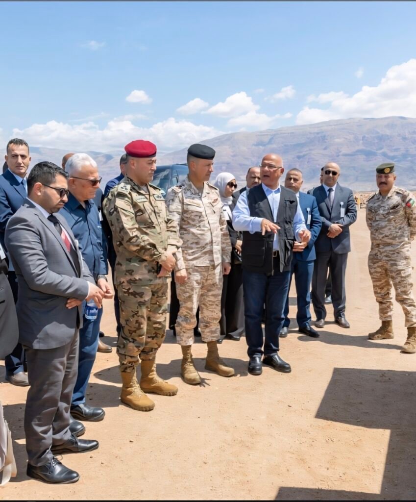 خلال زيارة وفد كلية الدفاع الوطني لمصانع الشركة في غور الصافي